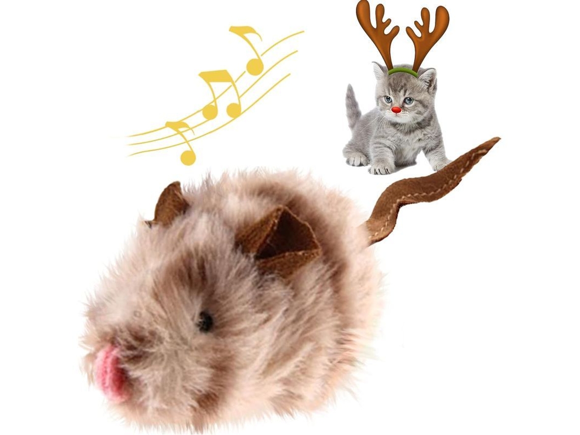 Juguete Interactivo Para Gatos Con Sonidos De Animal Ruidoso Diseño De Ratón Realista