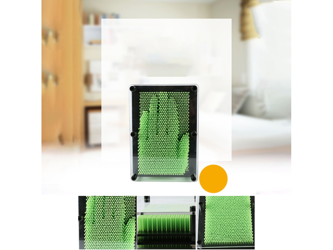 Juguete De Arte Con Alfileres Clon 3d, Modelo De Mano, Pintura Decorativa Innovadora, Verde