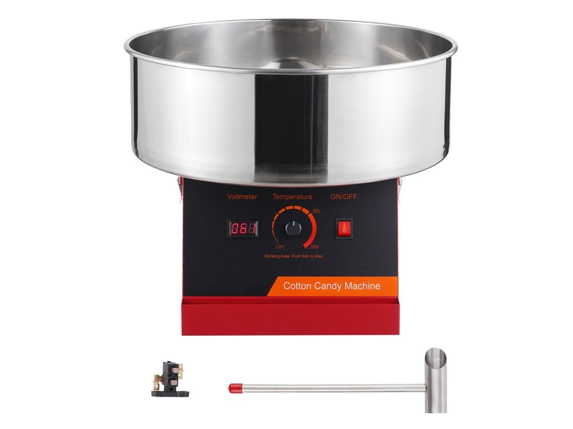 Máquina Comercial Para Hacer Algodón De Azúcar Succebuy, 1000 W, Color Rojo