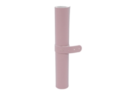 Almohadilla De Ratón Para Portátil Y Oficina De Cuero Pu De Tamaño Extra Grande, Color Rosa Claro + Plateado