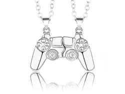 Collar con colgante de consola PS4 para pareja, collar con mando magnético, regalo de San Valentín, Hengjian