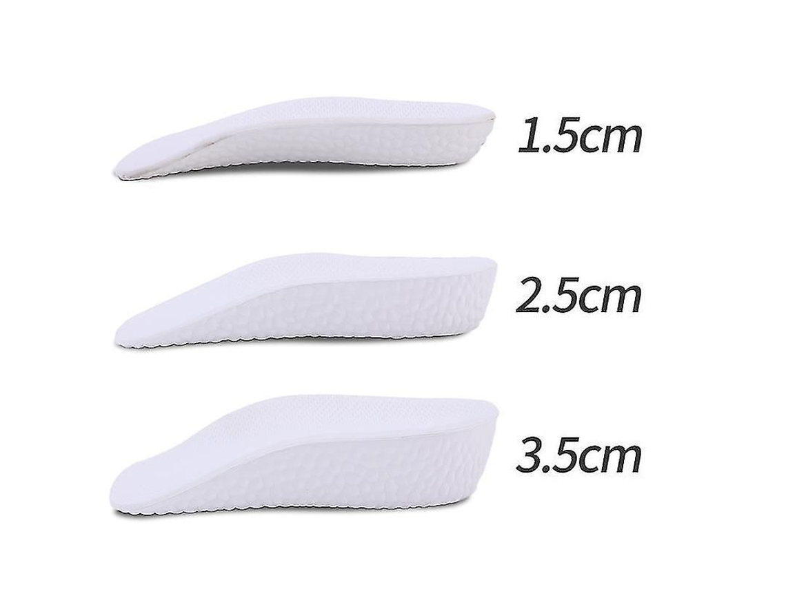 Plantilla Invisible Para Aumentar La Estatura, Para Talón Medio Con Soporte Articulado, 1,5-3,5 Cm, Unisex.