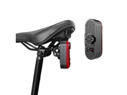 Cámara de visión trasera para bicicleta, cámara para bicicleta con luz trasera 1080P HD, visualización de 150 grados, interconexión de teléf IKIKSO