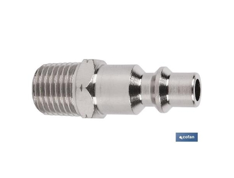 Conector aire rosca macho 3/8