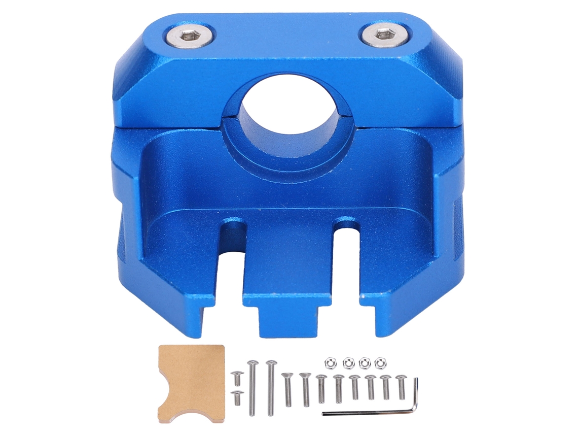Bloque De Montaje De Extruder De Metal Completo Anodizado Azul Para Impresoras 3d Cr‑10