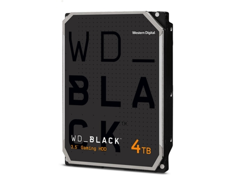 Disco HDD Interno WESTERN DIGITAL Black (4 TB - SATA - 7200 RPM)
