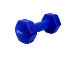 Mancuerna Pesa De 6Kg Acero Cubierta En Vinilo Suave Y Antideslizante Azul DED