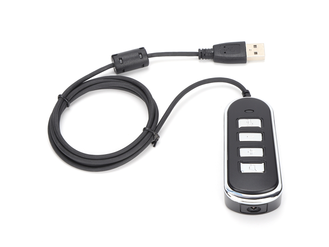Adaptador de auriculares para centro de llamadas con conector de 3,5 mm y USB