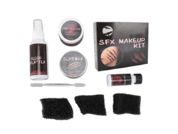 Kit De Sangre Falsa Y Maquillaje Terrorífico Para Fiestas Y Cosplay.