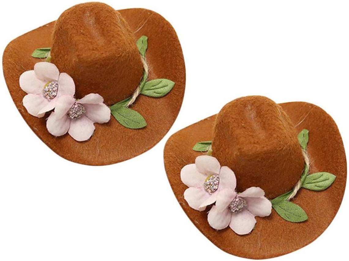 Juego de 2 sombreros decorativos para botellas de vino, accesorios festivos para eventos.