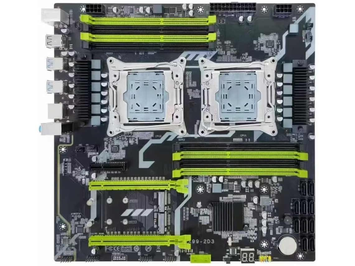Placa Base X992d3 Con Arquitectura De Zócalo Dual X99 Y Soporte Para Interfaz Gigabit Ethernet.