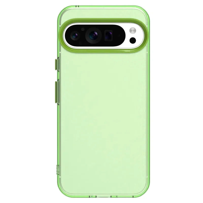 (verde, Google Pixel 9 Pro) Caja De Teléfono De Color Caramelo Translúcida Y Sensible A La Piel, Textura Mate, Anti-polvo Y Anti-caídas