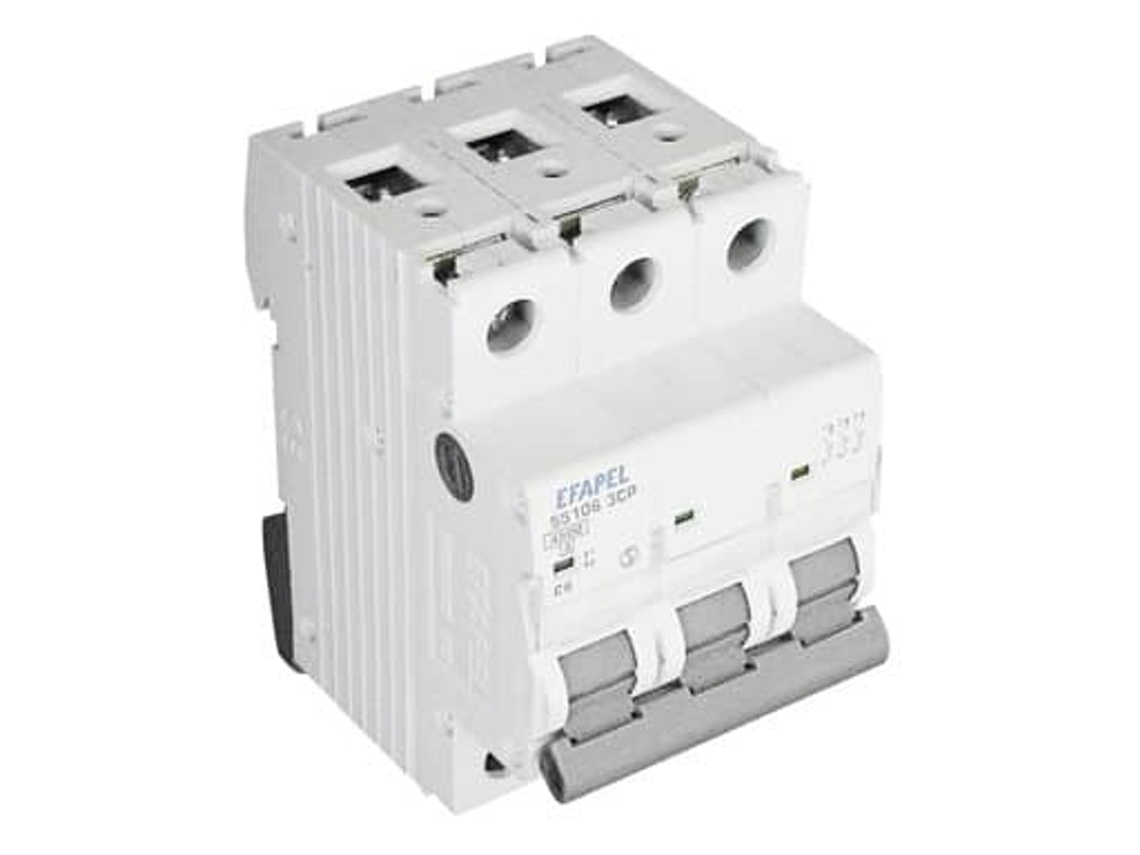 Disyuntor 3P 4 5Ka C 16A EFAPEL 551163 Cp