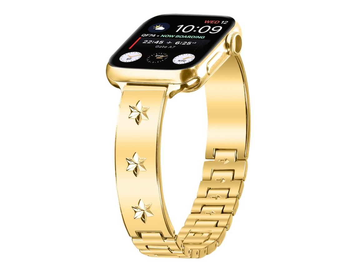 Correa para Apple Watch de 42/41/40/38 mm - Metal con pétalos de copo de nieve