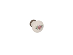 Pomo Para Muebles En Zamac Y Porcelana Diámetro 28mm Florencia Antiguo Lote De 6