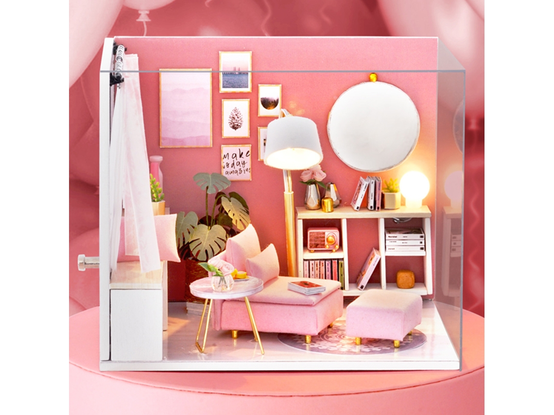 Casita de juegos hecha a mano con luces y música - ¡Hora de divertirse!