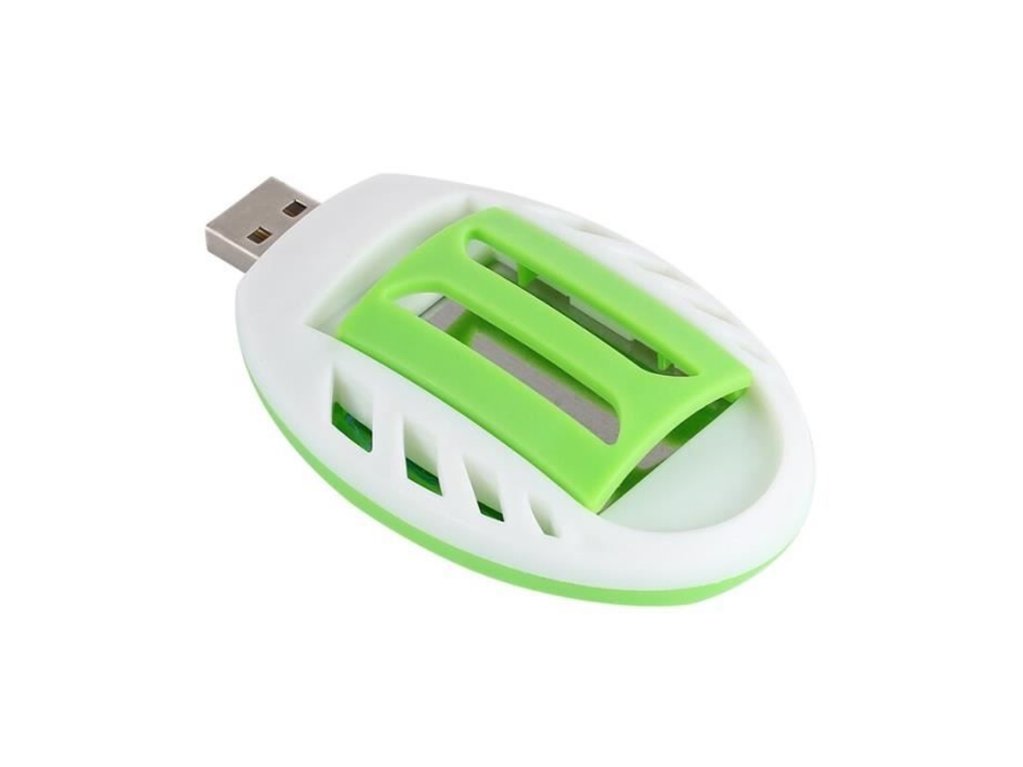 Repelente De Mosquitos Repelente De Mosquitos Eléctrico Portátil Calentador De Incienso Usb Verde Blanco Plástico Moc YWEI