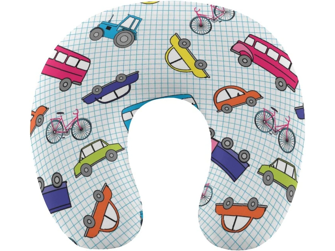 Almohada Bonita Viaje Dibujada Espuma Viscoelástica Viscoelástica Fácil Relajación Cómodos Familia.brfácil