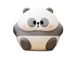 2026-luz Nocturna Pat Cute Panda Silicona Suave Anti-estrés Juguete Con Batería Para Dormitorio Pequeño