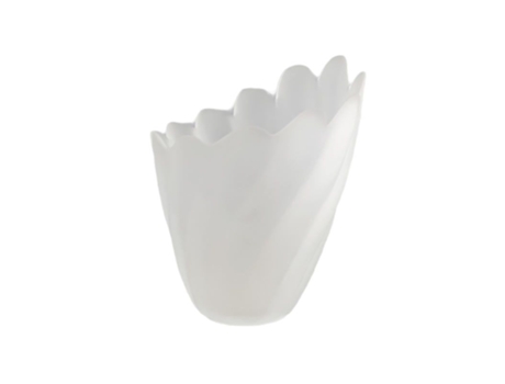 Tulipa de cristal PALOMA mate 13x10cm apertura 3cm