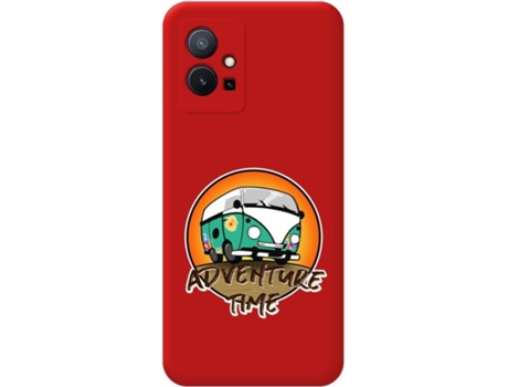 Carcasa para Vivo Y55 5G TUMUNDOSMARTPHONE Silicona Líquida Dibujos Rojo
