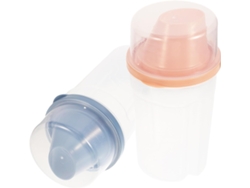 Juego De 2 Pequeños Recipientes Para Almacenar Detergente En Polvo, De Plástico Resistente,