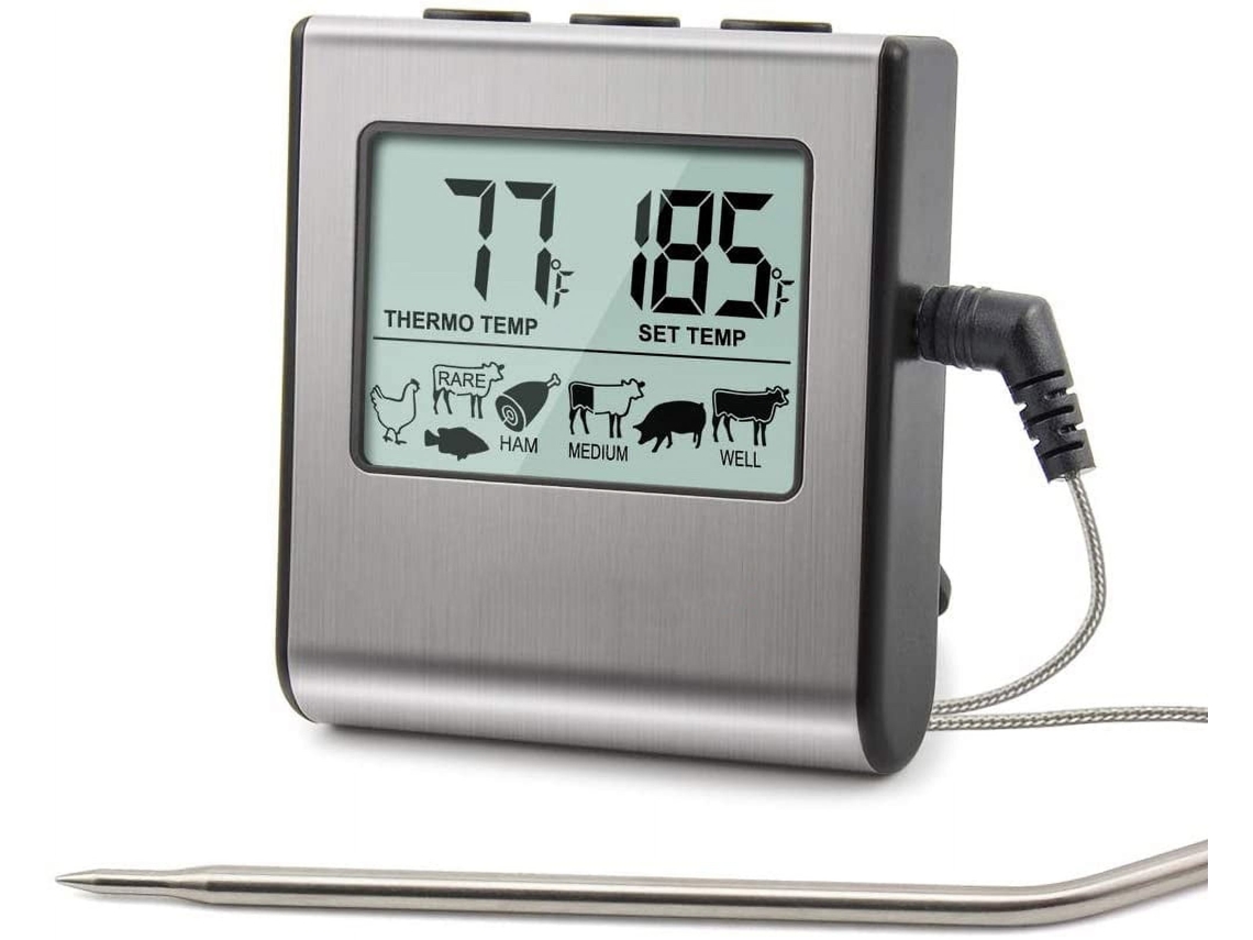 Termómetro digital LCD para alimentos, termómetro de cocina YANYXR