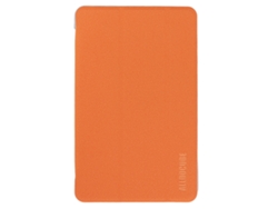 Funda de TPU suave, fina y elegante para tableta Smile 1, color naranja claro y dorado.