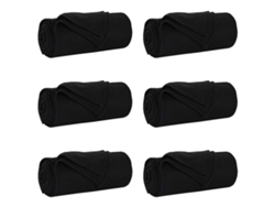Mantitas De Sofá 6 Uds Negro 270 X 240 Cm Lana