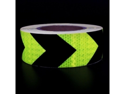 2026rebe-cinta De Advertencia Reflectiva Con Flechas Amarillo/negro, 5 Cm X 25 M, Resistente Al Agua Para Bicicletas, Camiones Y Equipaje