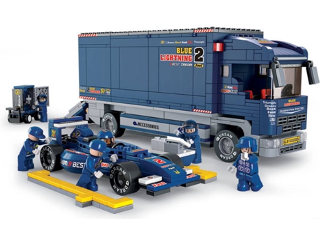 Blocs de Construcción SLUBAN Formula Car II F2 Camión Utilitario (Edad Mínima: 6 Años - 57 x 9 x 38 cm)