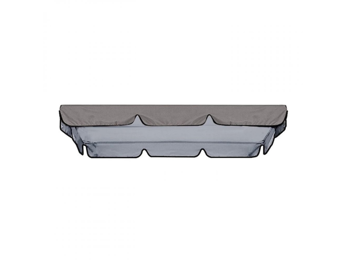 JILLIOPER Cubierta de repuesto para columpio de patio, impermeable, con protección UV, tela resistente a la intemperie para jardín exterior, 164 x 114 cm, color