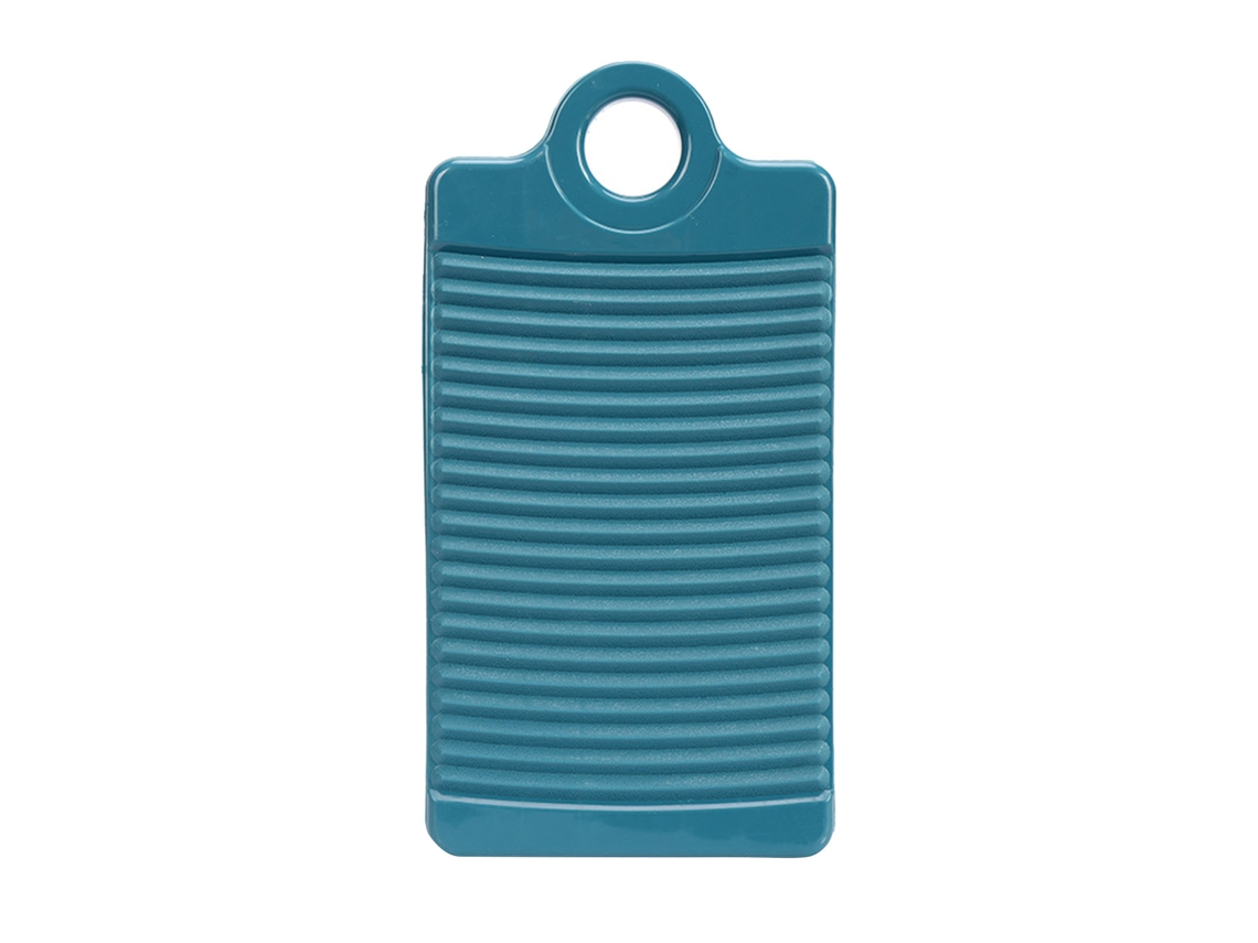 Tabla de lavar antideslizante Mini Baok para uso doméstico, fabricada en plástico grueso, de color verde.