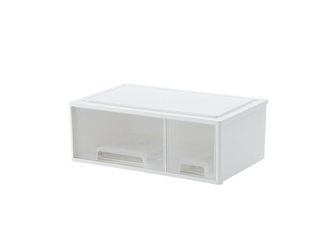 1/2 Apila blanco y organiza con cajas apiladas gratuitas Dos cuadrículas elevadas