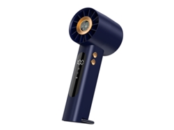Ventilador turbo compacto Chrui de 1800 mAh con pantalla digital y brújula (azul)