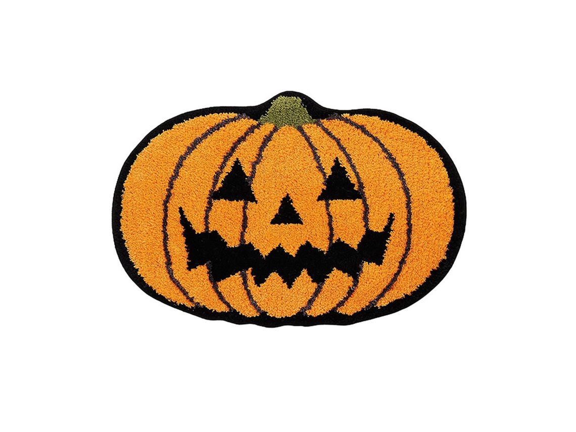 VYLARA Tapetes Halloween Com Abóbora, Antiderrapante E Divertido, Absorvente E Lavável Para Banheiro