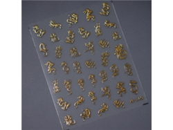 Pegatinas para uñas 5D estilo japonés, kit acrílico con película deslizante para decoración de uñas DIY MDUG