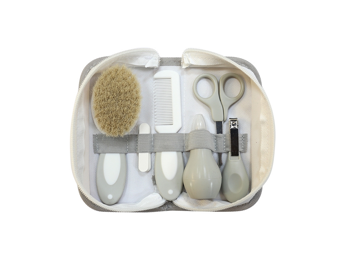 Set de baño y cuidado diario para bebés Yuysan (6 piezas) - Gris