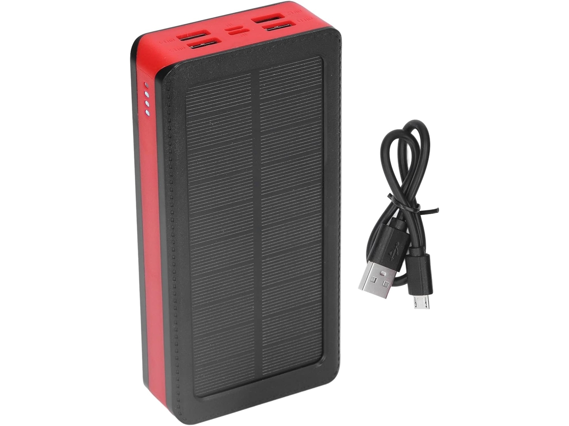 Batería Externa Solar De Alta Capacidad De 30.000 Mah Para Aventuras Al Aire Libre – Cargador