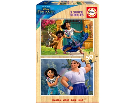 Puzzle EDUCA Madera 2X50 Encanto Disney (Edad Mínima: 3 Años - 100 Piezas)