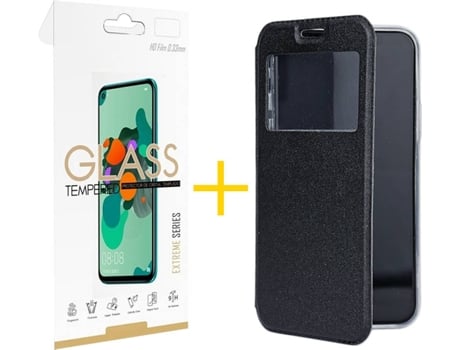 Carcasa + Protector de Pantalla para Samsung Galaxy S22 Plus 5G SKYHE Negro