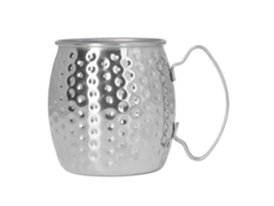 Vaso Para Moscow Mule, Acero Inoxidable 304, Capacidad De 500 Ml, Grande, Para Bares, Hoteles Y Restaurantes, Color Plata.