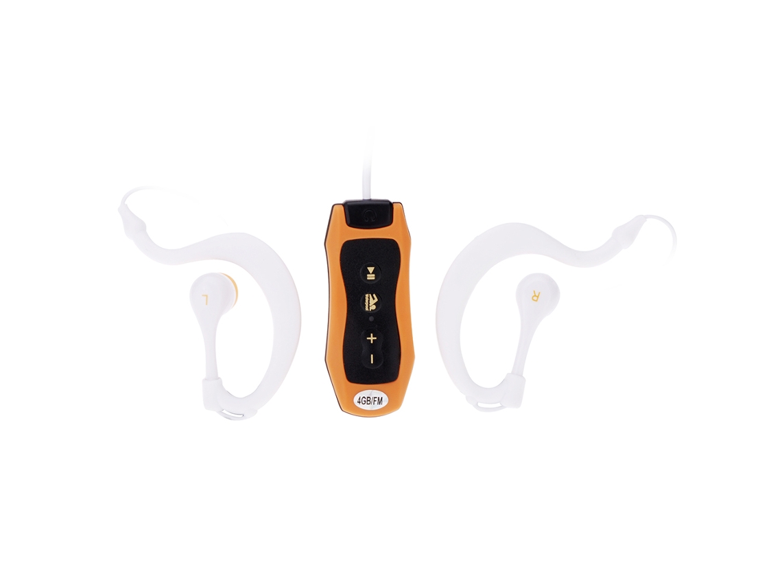 Reproductor Mp3 Con Clip De 4 Gb, Resistente Al Agua Ipx8, Con Radio Fm Para Natación, Buceo Y Deportes. Auriculares.