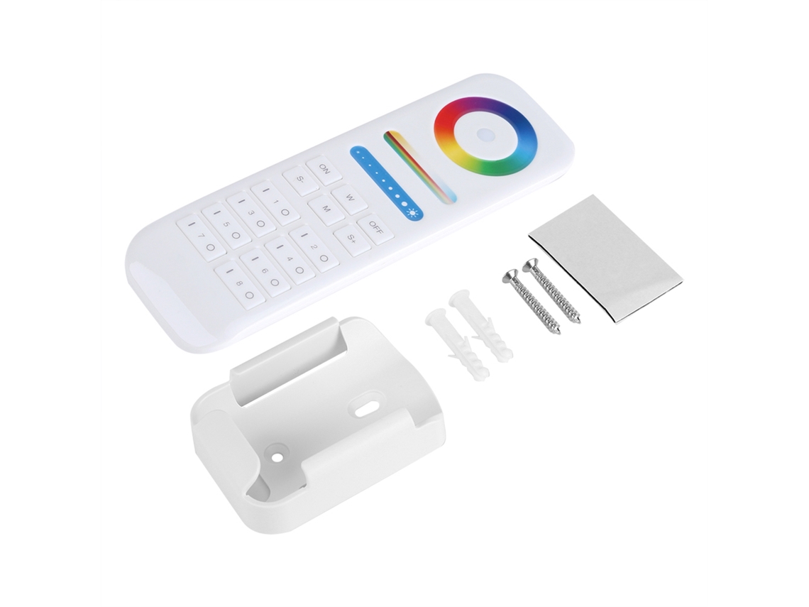 Rebe-control Remoto Inalámbrico 2.4g Milight Para Bombillas Y Tiras Led Rgb+cct 8 Zonas
