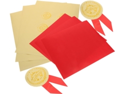 Pegatinas De Medallas Para Niños Y Niñas, 36 Piezas En Papel Dorado Repujado.