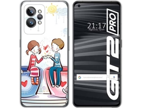 Carcasa para Realme GT 2 Pro 5G TUMUNDOSMARTPHONE Dibujos Café Multicolor