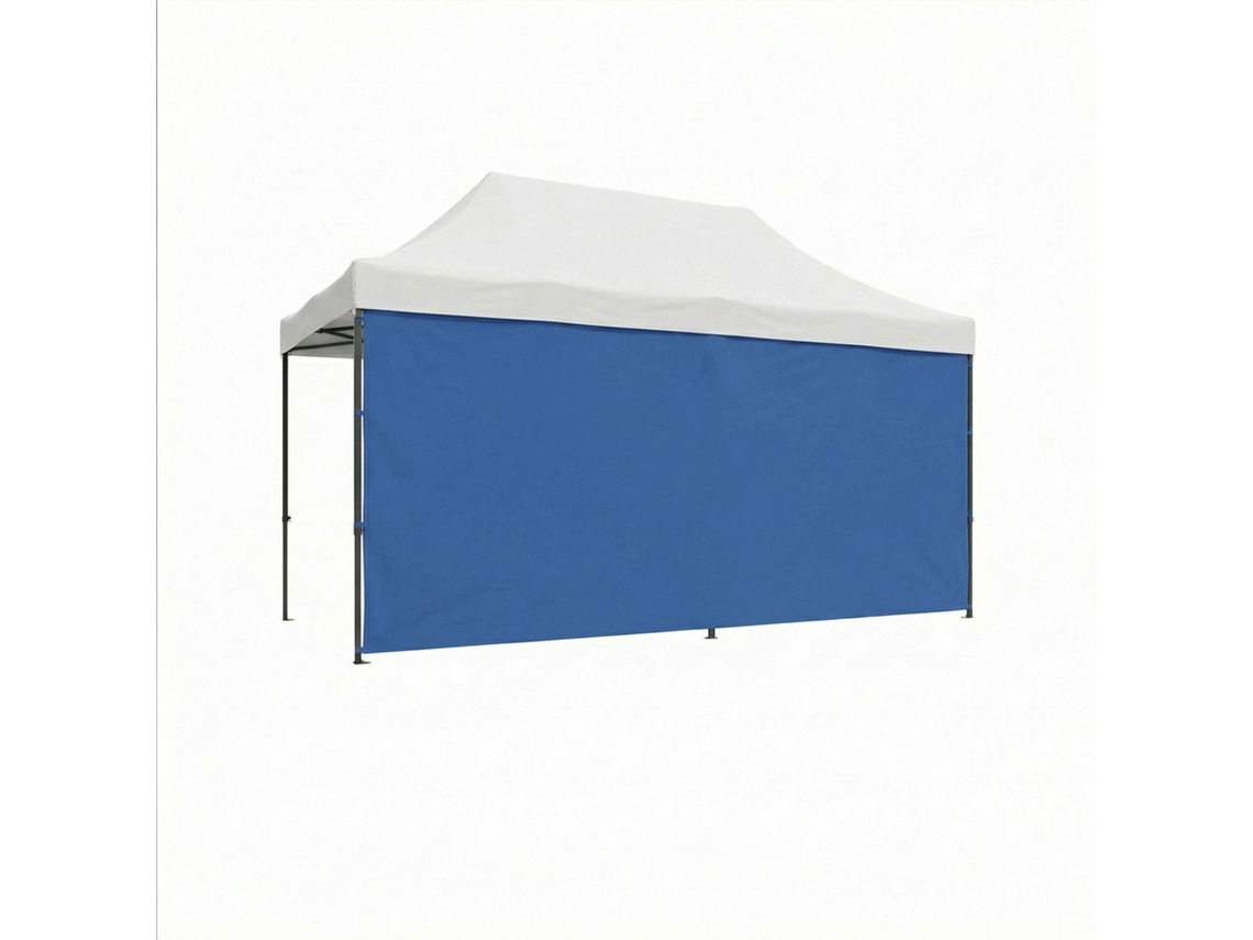 Lona Lateral De 450x200h Cm Para Cenador De Jardín Azul