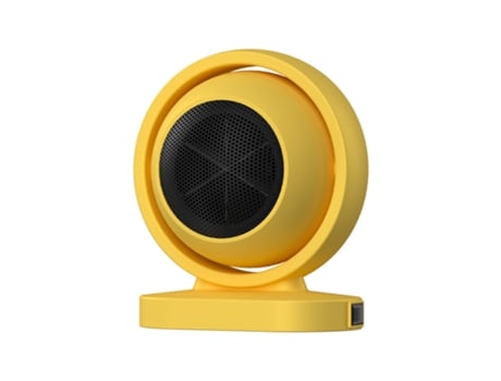 Calefactor Eléctrico TRUMSHOP para Uso Doméstico Portátil Amarillo