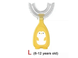 Cepillo de dientes infantil en forma de U con rotación de 360 ​​grados, mordedor para bebés y niños pequeños, higiene bucal de silicona. GOKOCO