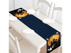 2026-30824-mantel De Mesa Halloween Centropieza Corredor De Mesa Fantasma De Poliéster Duradero Decoración Festiva